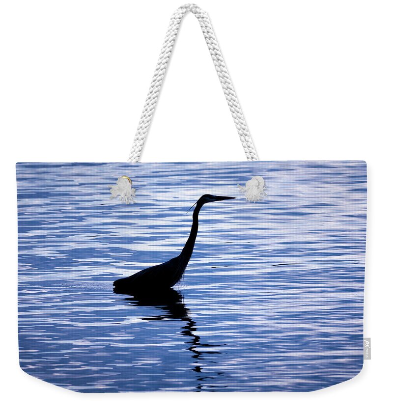 Great Blue Weekender Tote Bag featuring the photograph Great Blue by Todd Henson