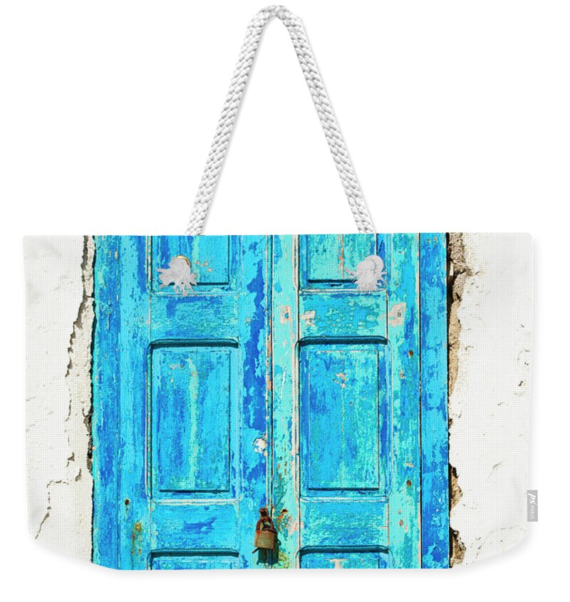 Mykonos Town Weekender Tote Bag featuring the photograph Greece, Cyclades Islands, Mykonos, Old by Tetra Images