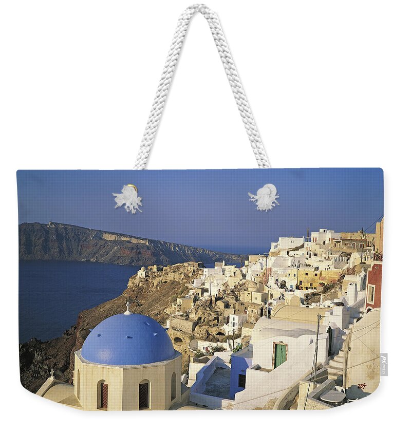 Greece Weekender Tote Bag featuring the photograph Greece, Santorini, View Across Rooftops by Sylvester Adams