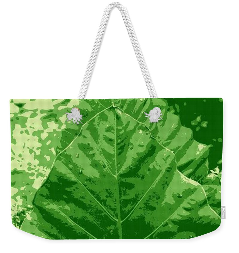 Garden Weekender Tote Bag featuring the photograph Green leafy by Faa shie
