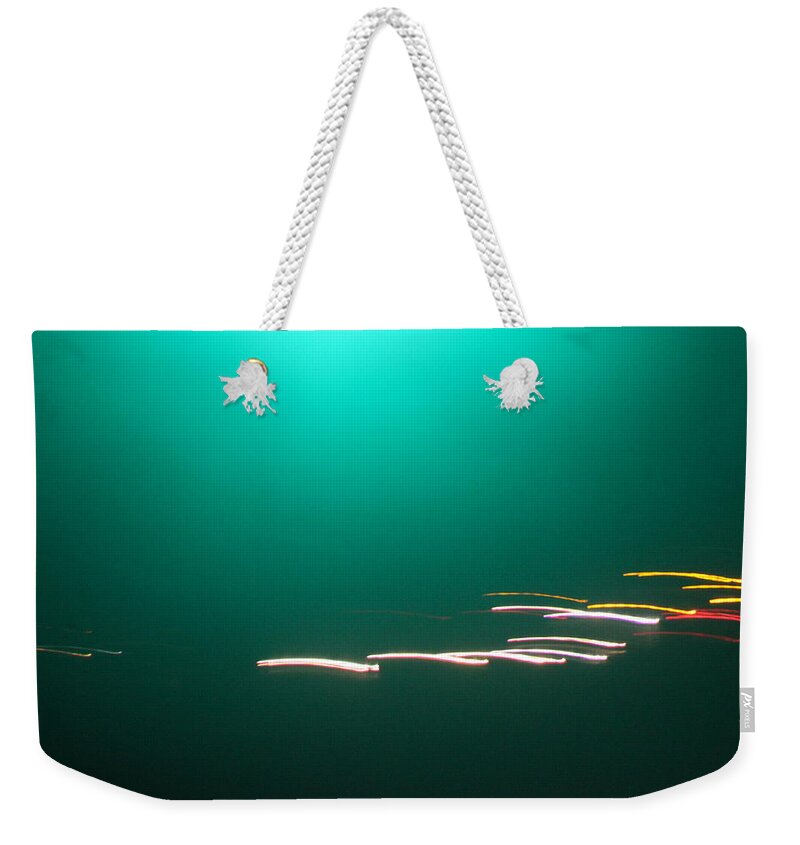 Llamp Weekender Tote Bag featuring the photograph GREEN Means GO - LLAMP 012 by M E