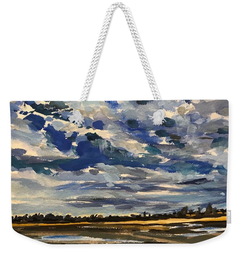  Weekender Tote Bag featuring the painting Greenbelt Study #2 by Les Herman