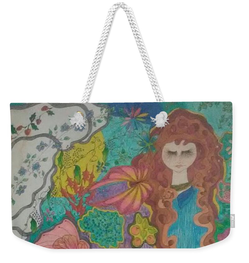 Wall Art Weekender Tote Bag featuring the drawing Grove by Cepiatone Fine Art Callie E Austin