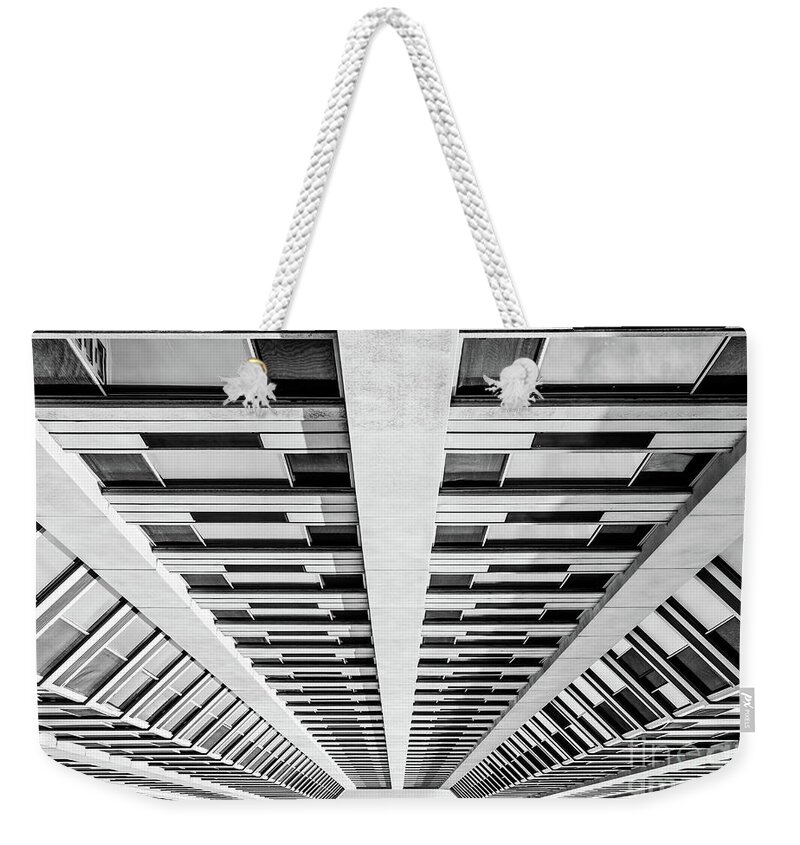 Architecture Weekender Tote Bag featuring the photograph Grey Matters by Len Tauro