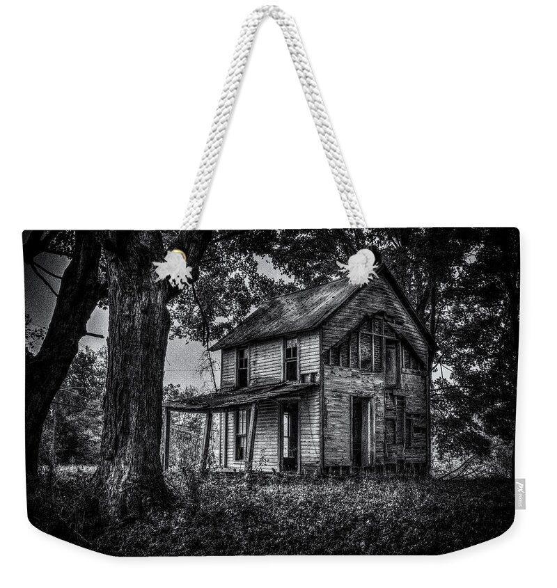  Weekender Tote Bag featuring the photograph Hansel and Gretel BNW by Jim Figgins