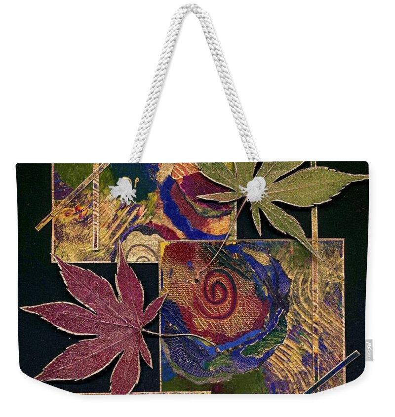 Nature Weekender Tote Bag featuring the mixed media Happy Marriage by Koka Filipovic