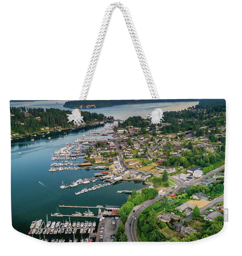Gig Harbor Weekender Tote Bag featuring the photograph Harborview Drive by Clinton Ward