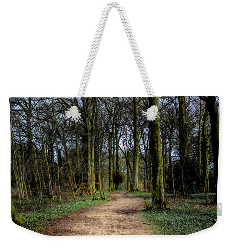 1700 Weekender Tote Bag featuring the photograph Hardwick Hall Lady Spencer's Walk by Scott Lyons