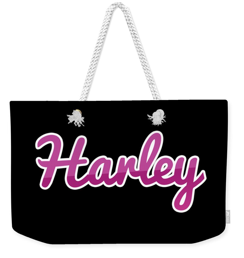 Harley Weekender Tote Bag featuring the digital art Harley #Harley by TintoDesigns