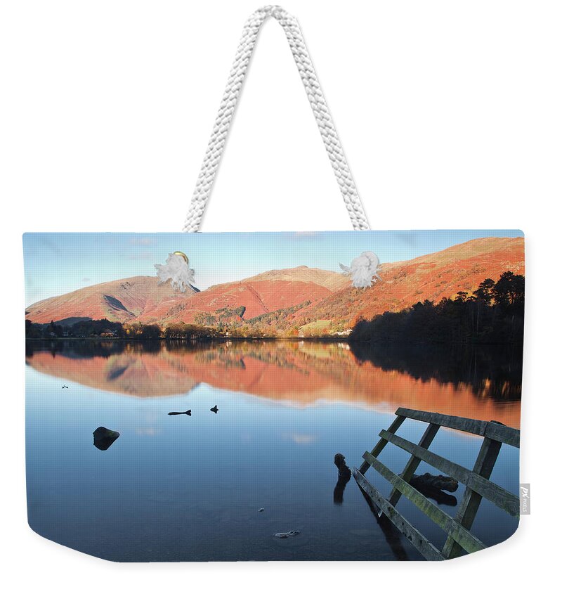 Scenics Weekender Tote Bag featuring the photograph Heron Pike, Part Of The Rydal Fell by Julian Elliott Photography