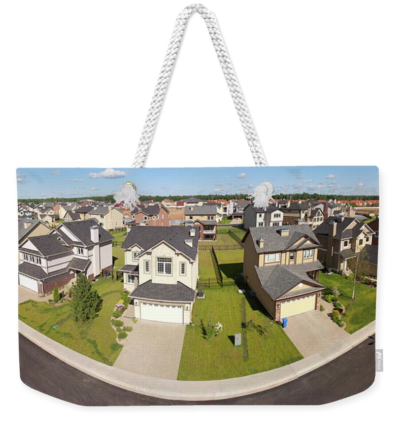 Scenics Weekender Tote Bag featuring the photograph High Angle View Of Suburban Houses by Ip Galanternik D.u.