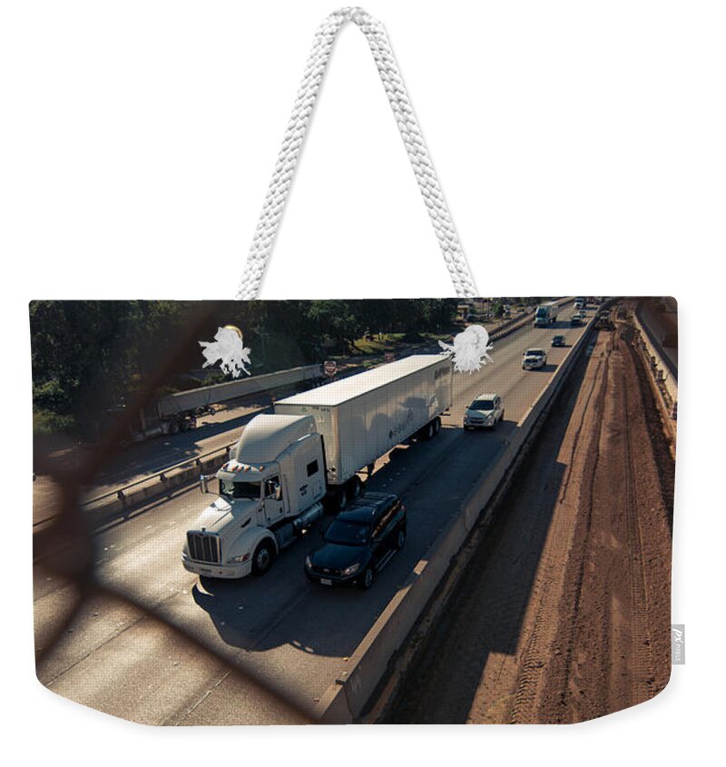 Highway Weekender Tote Bag featuring the photograph Highway Capture by Peter Hull