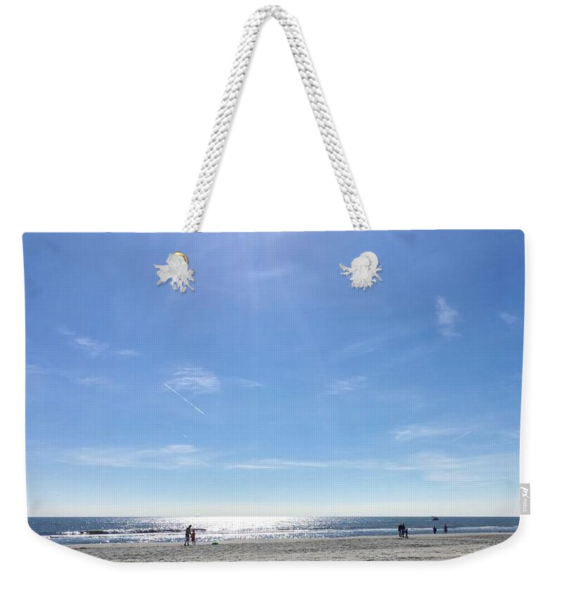 Hilton Head Island Weekender Tote Bag featuring the photograph Hilton Head Island's Coligny Beach by Dennis Schmidt