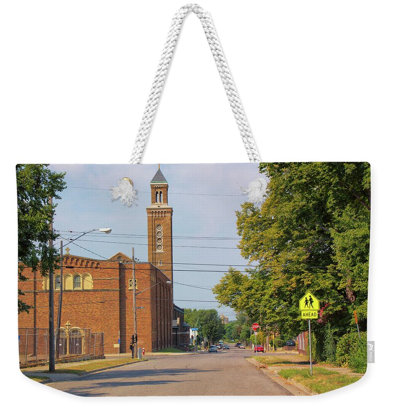 In Focus Weekender Tote Bag featuring the photograph Holy Cross by Nancy Dunivin