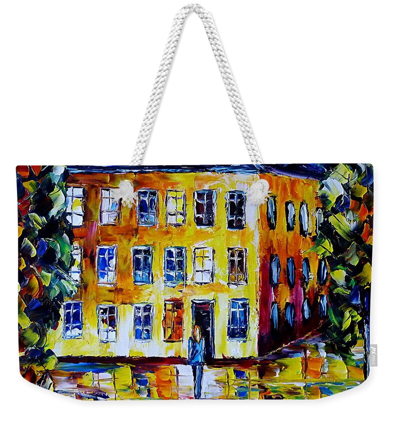 Nightly Scenery Weekender Tote Bag featuring the painting Homecoming by Mirek Kuzniar