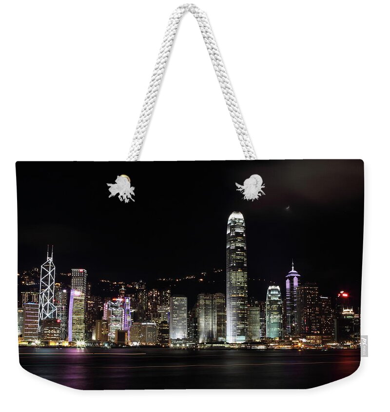 Standing Water Weekender Tote Bag featuring the photograph Hong Kong by Photos Of Landscapes And Other Destinations Around The World