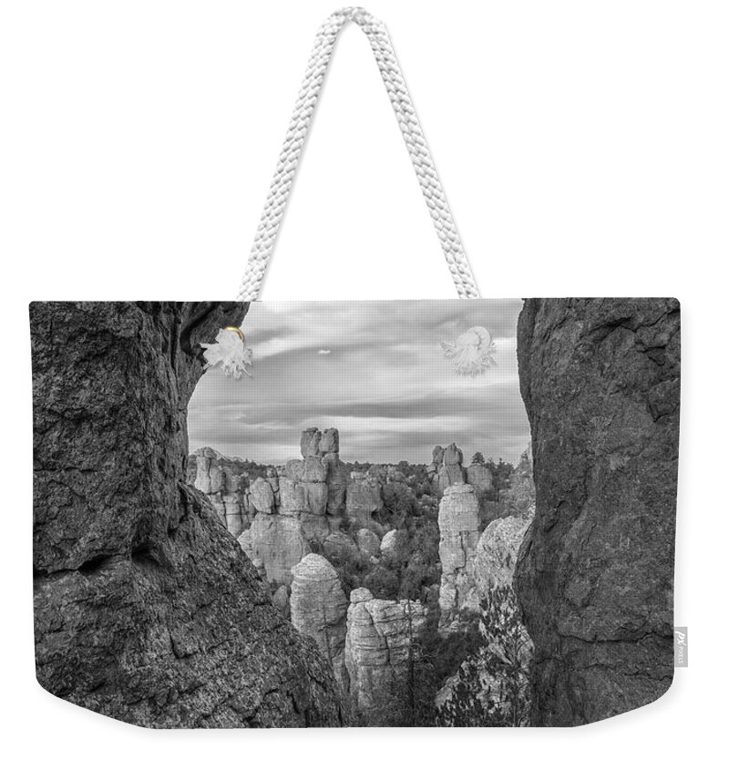 Disk1216 Weekender Tote Bag featuring the photograph Hoodoos, Echo Canyon by Tim Fitzharris