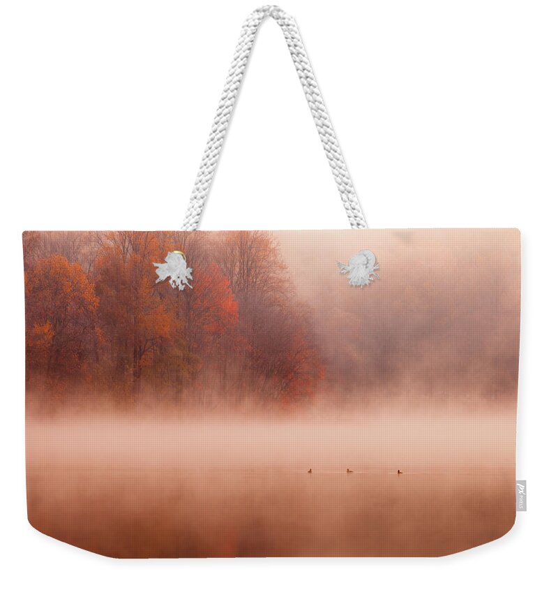 Scenics Weekender Tote Bag featuring the photograph Hopewell Lake, French Creek State Park by Michael Lawrence Photography