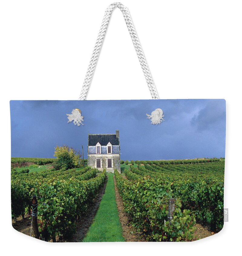 Loire Valley Weekender Tote Bag featuring the photograph House In A Vineyard, Loire Valley by Oliver Strewe