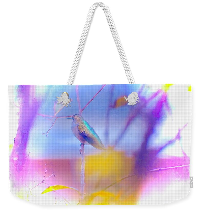 Photograph Weekender Tote Bag featuring the photograph Hummer by Debra Grace Addison