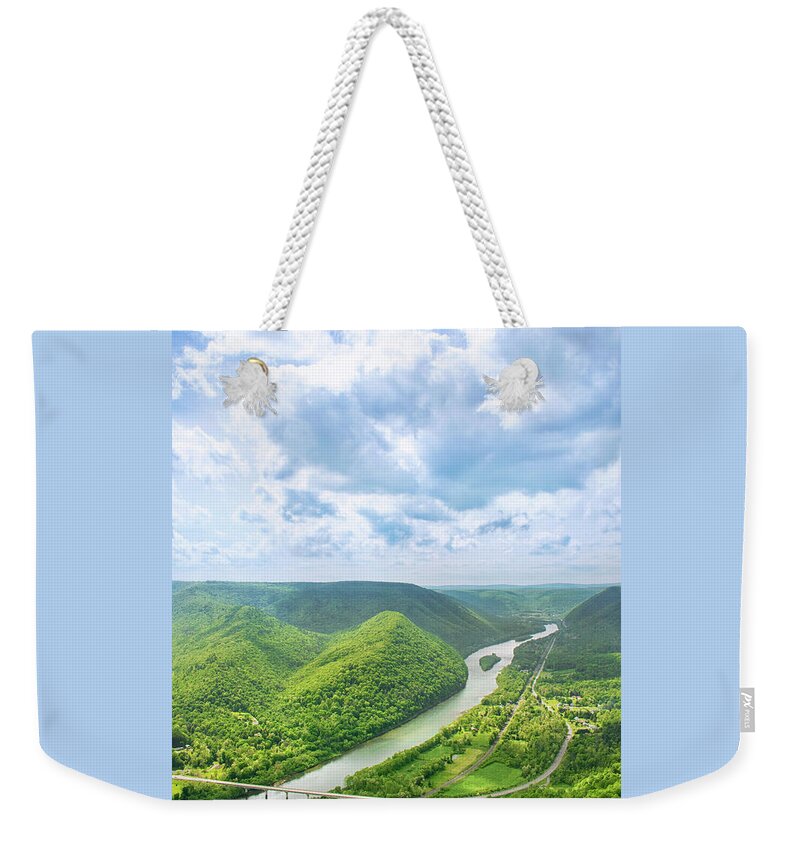 Hyner View Weekender Tote Bag featuring the photograph Hyner View Pennsylvania by Christina Rollo