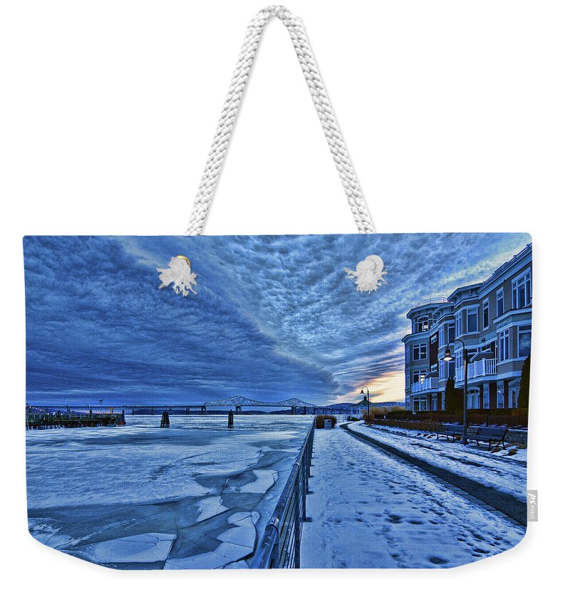 Jeffrey Friedkin Photography Weekender Tote Bag featuring the photograph Ice Station Hudson by Jeffrey Friedkin