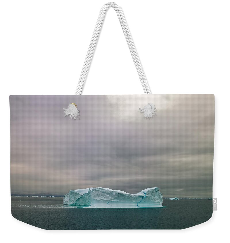 Scenics Weekender Tote Bag featuring the photograph Iceberg by Thomas-vietz