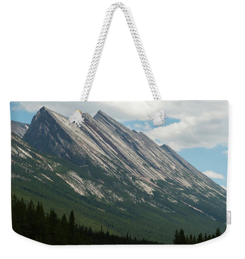 Scenics Weekender Tote Bag featuring the photograph Icefields Parkway Mountain Landscape by John Elk Iii