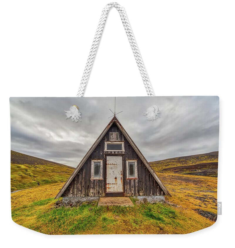 David Letts Weekender Tote Bag featuring the photograph Iceland Chalet by David Letts