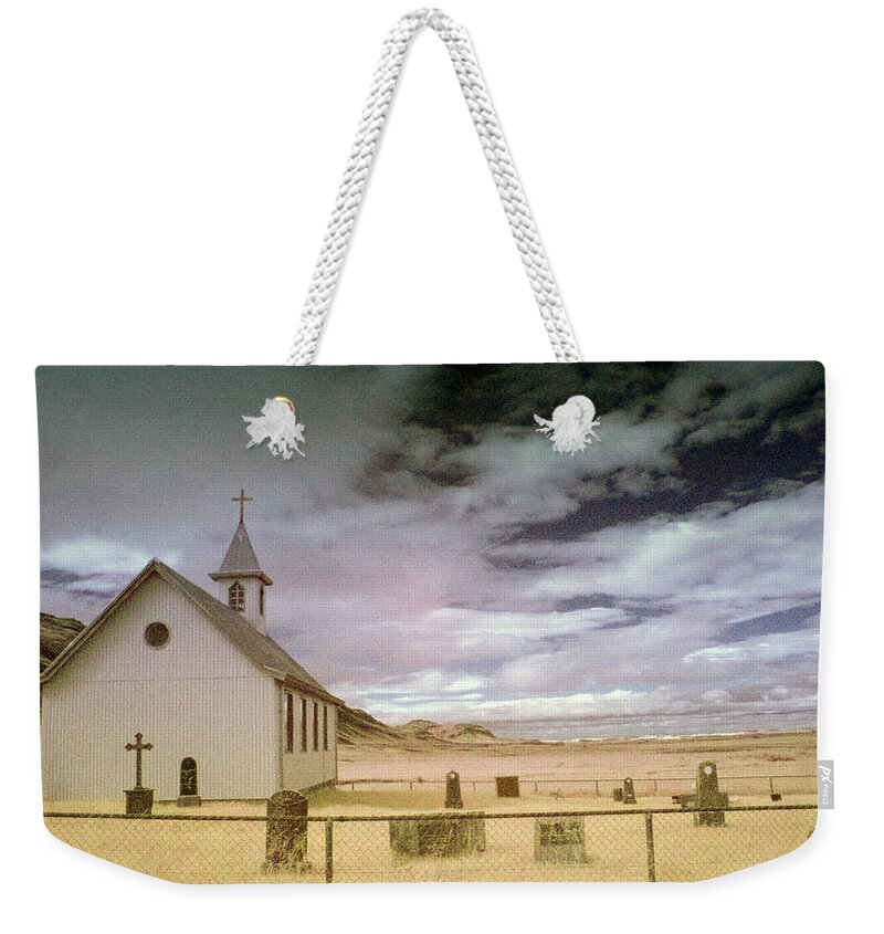 Iceland Weekender Tote Bag featuring the photograph Icelandic Church by Jim Cook