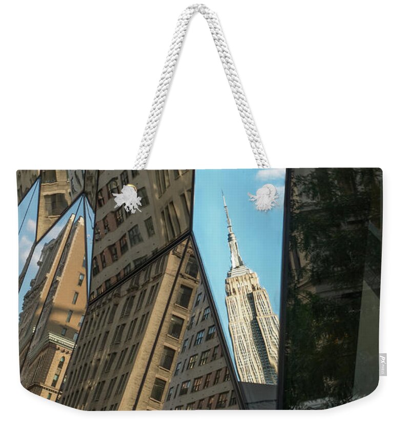 Empire State Building Weekender Tote Bag featuring the photograph Icon Rising by Jessica Levant