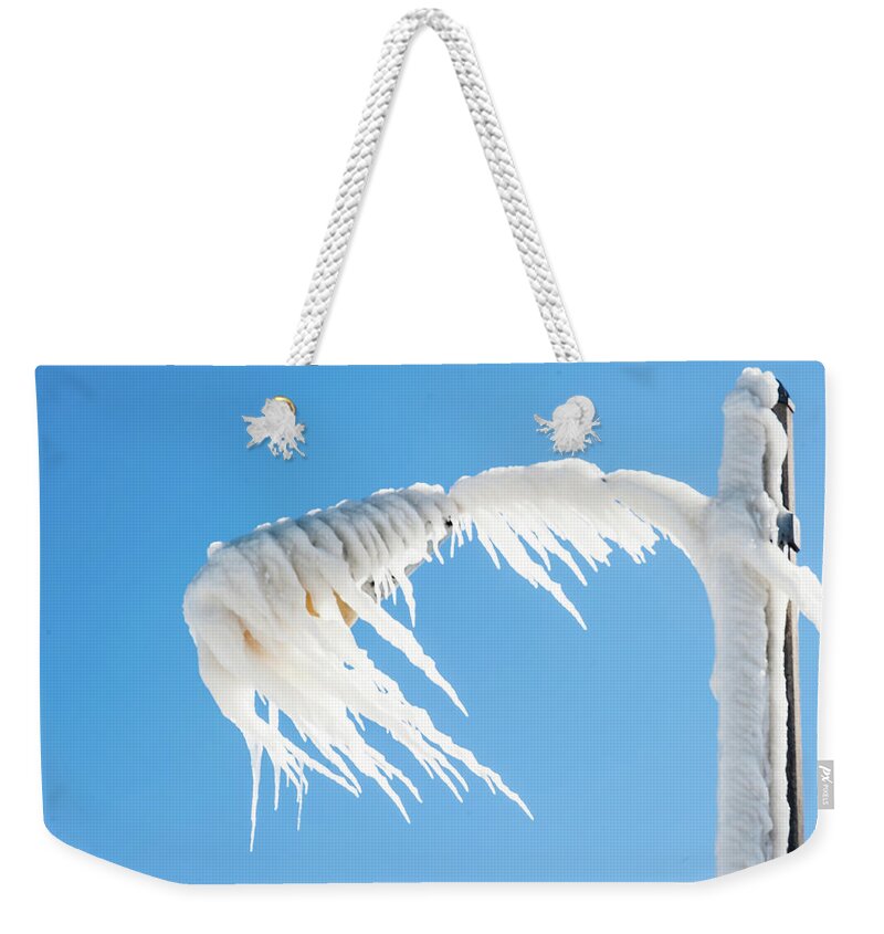 All Art Weekender Tote Bag featuring the photograph Icy Fingers by Charles McCleanon