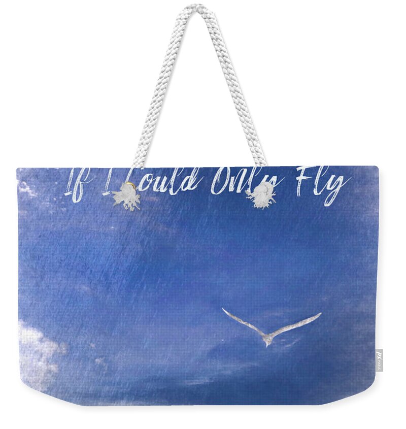  Weekender Tote Bag featuring the photograph If I Could Only Fly by Jack Wilson