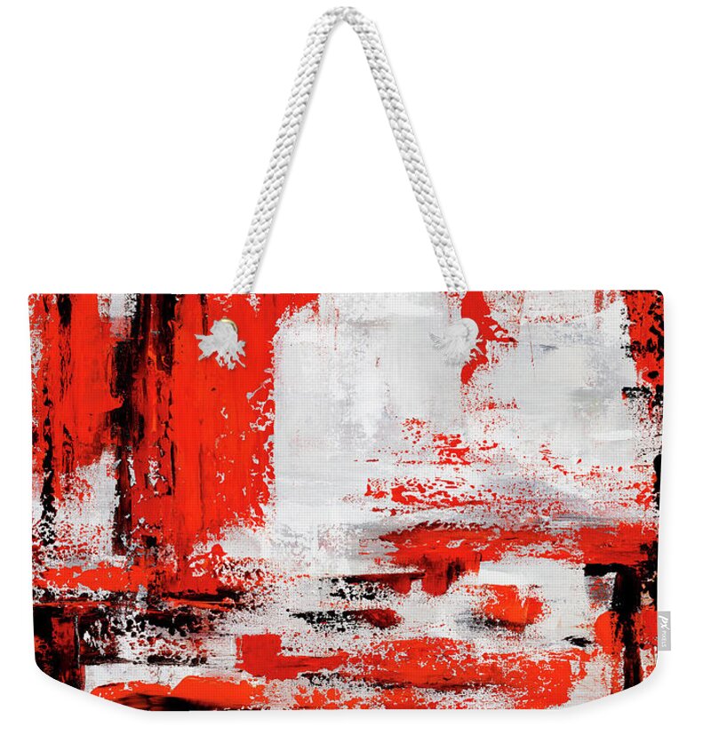 Urban Weekender Tote Bag featuring the painting Ignite by Tamara Nelson