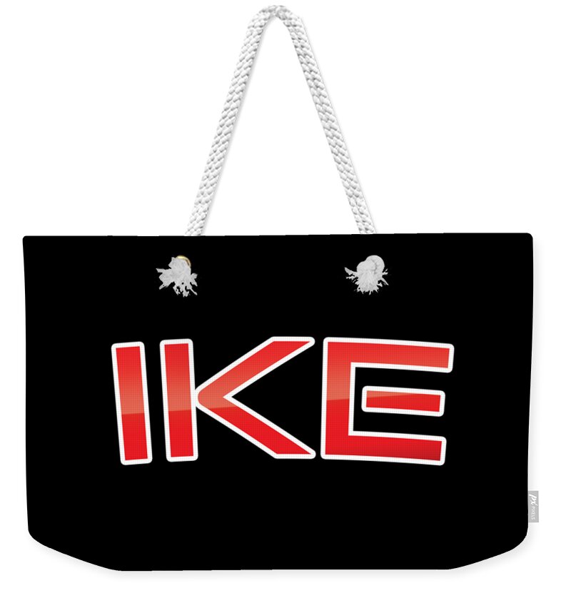 Ike Weekender Tote Bag featuring the digital art Ike by TintoDesigns