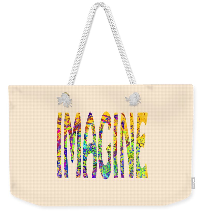 Imagine Weekender Tote Bag featuring the painting Imagine 1015 by Corinne Carroll