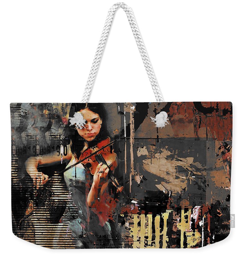 Impressionism Weekender Tote Bag featuring the painting Impressionist art on canvas by Gull G