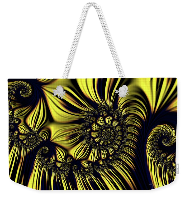 Fractal Weekender Tote Bag featuring the digital art In Search of Pillows by Jon Munson II