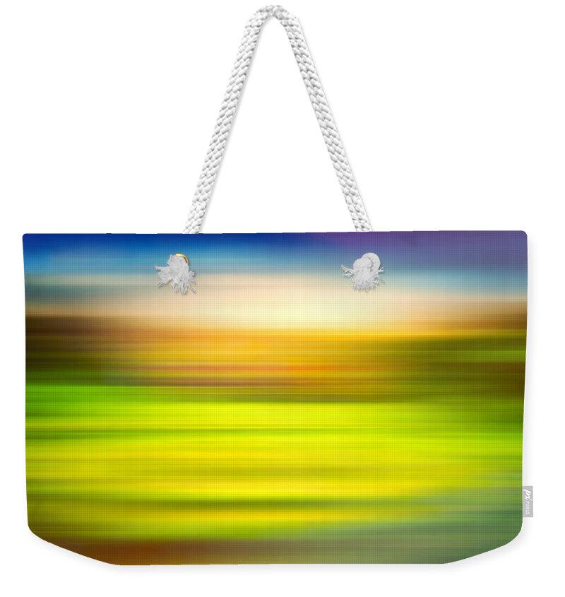 India Weekender Tote Bag featuring the photograph India Colors - Abstract Rural Panorama by Stefano Senise