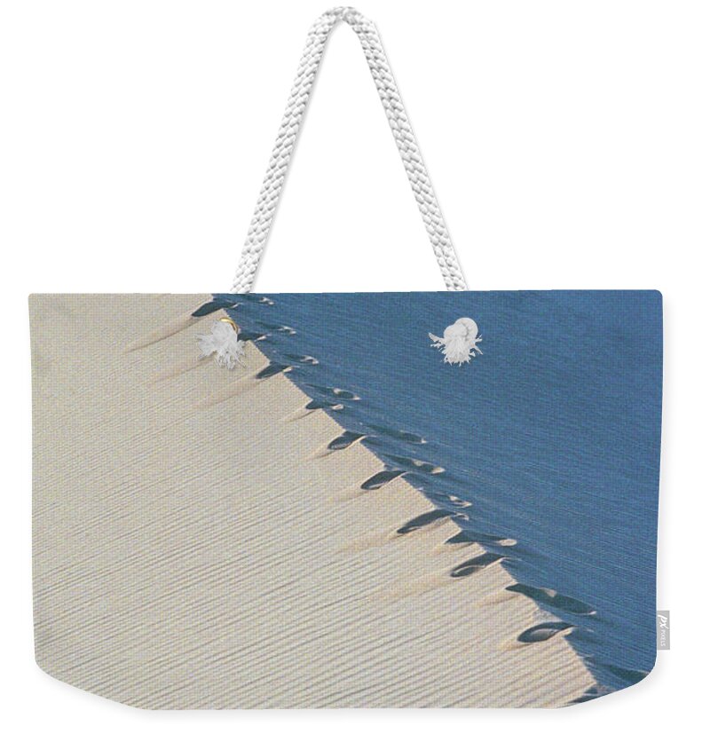Scenics Weekender Tote Bag featuring the photograph India, Manali-leh, Footprints On Desert by Win-initiative/neleman