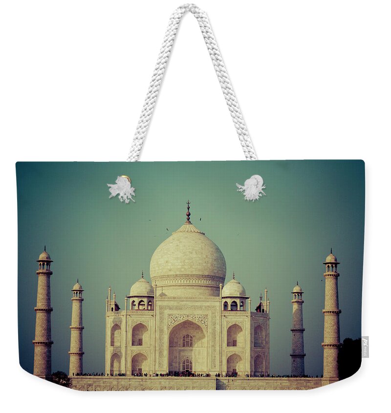Arch Weekender Tote Bag featuring the photograph India, Taj Mahal by Michele Falzone
