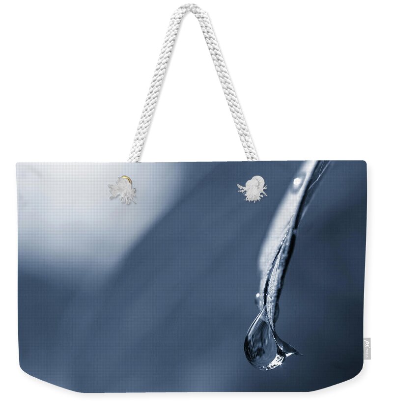 Slate Blue Weekender Tote Bag featuring the photograph Indigo by Michelle Wermuth