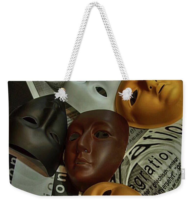 Integration Weekender Tote Bag featuring the photograph Integration is more than a word by Eva-Maria Di Bella