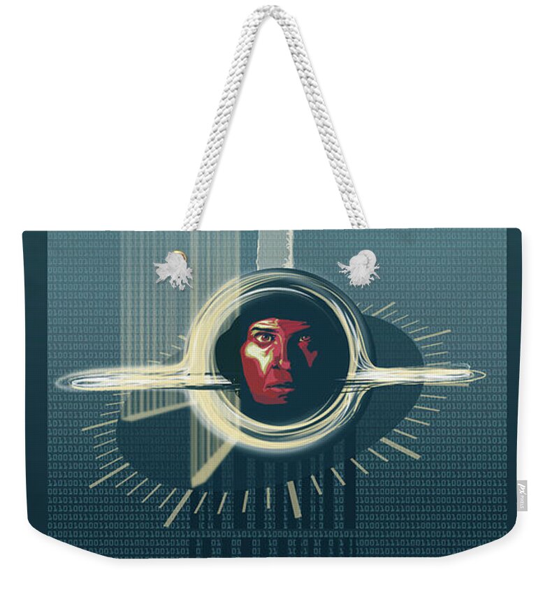 Interstellar Weekender Tote Bag featuring the painting Interstellar by Sassan Filsoof