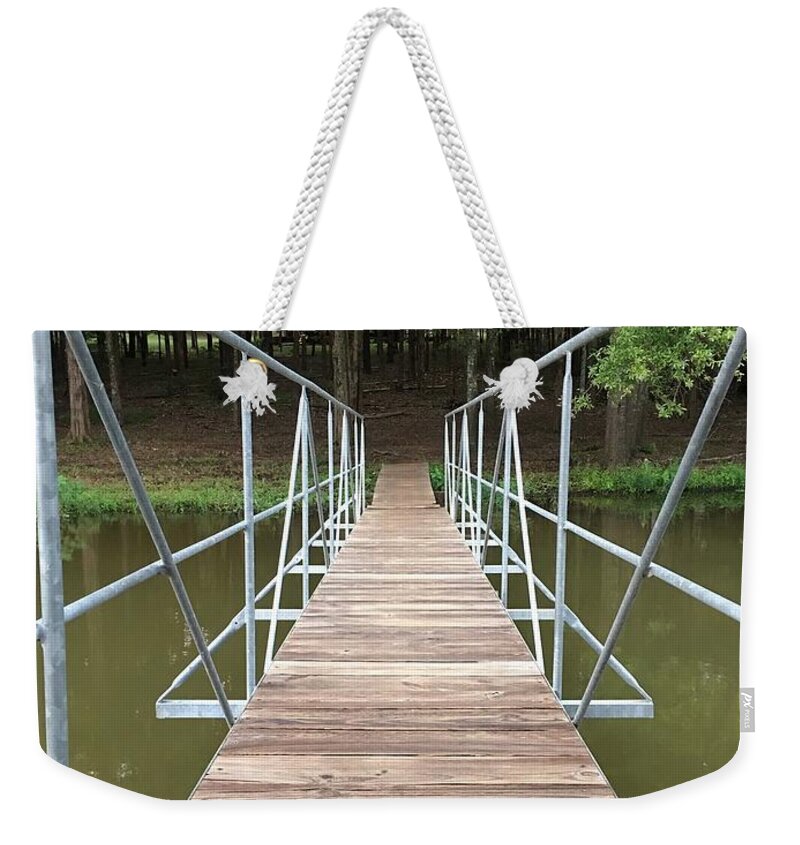 Bridge Weekender Tote Bag featuring the photograph Into the Woods by Colette Lee