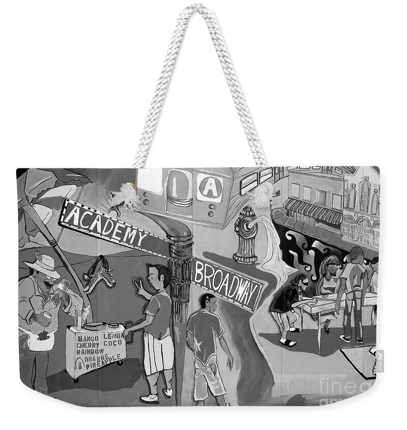 Inwood Weekender Tote Bag featuring the photograph Inwood Mural by Cole Thompson