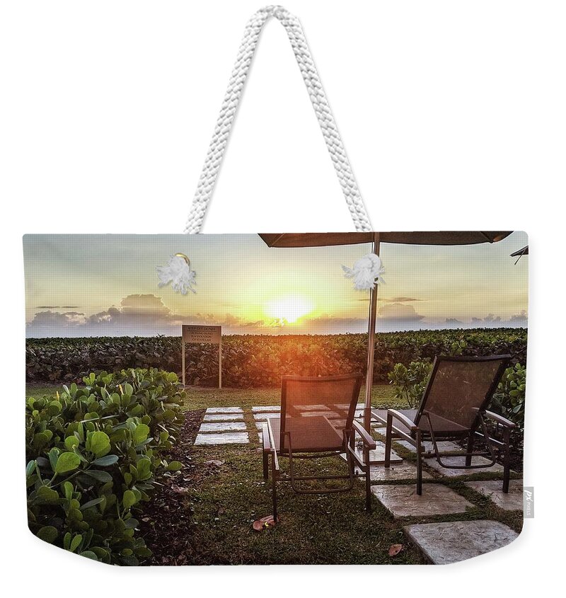 Morning Weekender Tote Bag featuring the photograph It's Morning by Portia Olaughlin