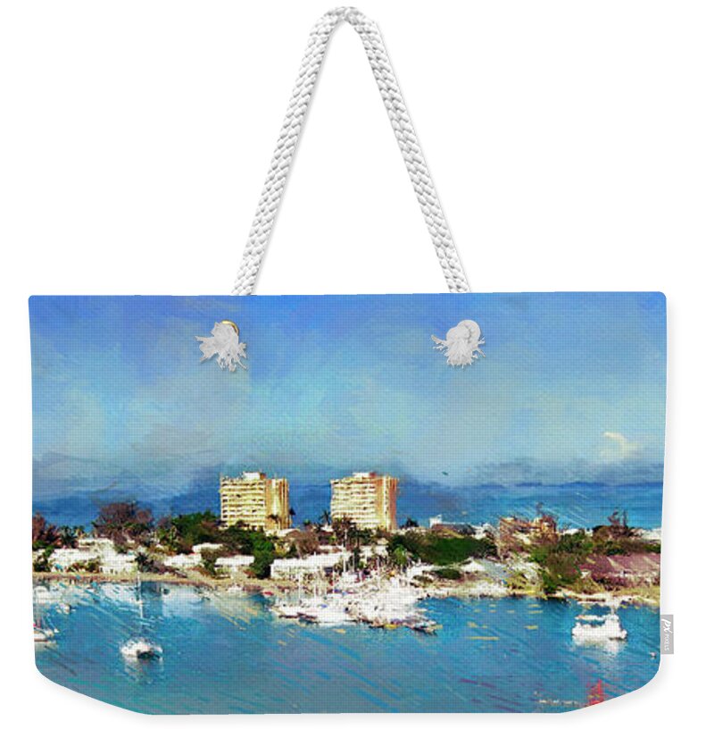 Jamaica Weekender Tote Bag featuring the photograph Jamaica View by GW Mireles