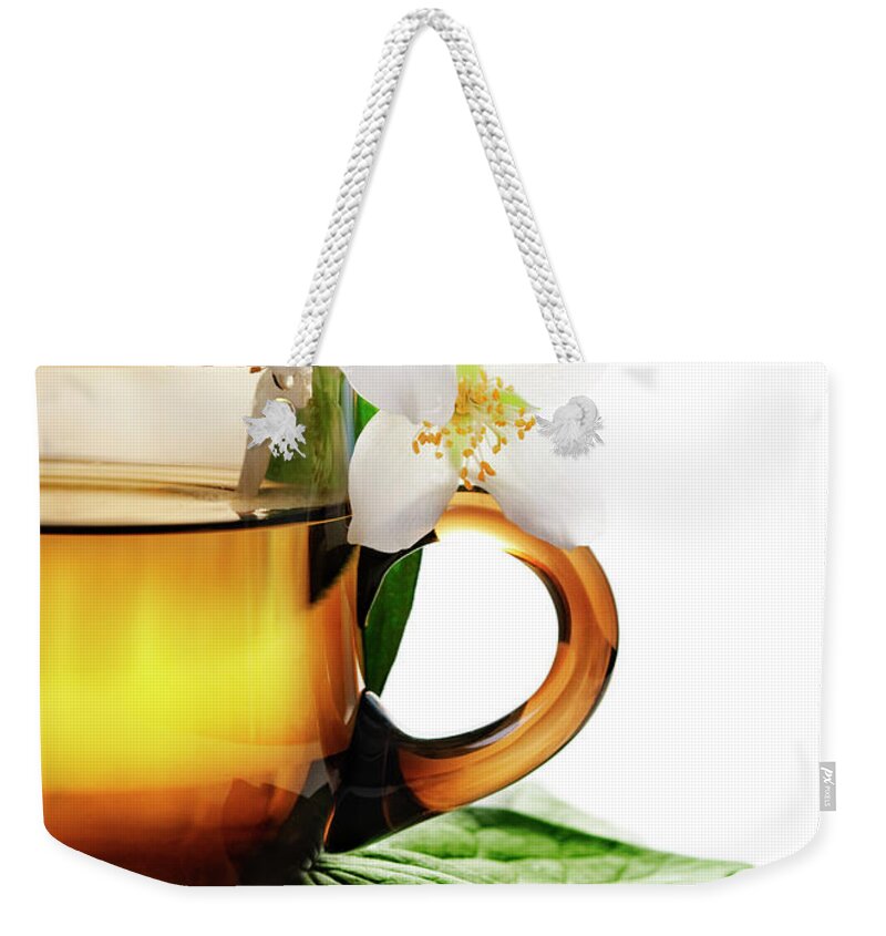 Tea Weekender Tote Bag featuring the photograph Jasmine Tea by Jelena Jovanovic