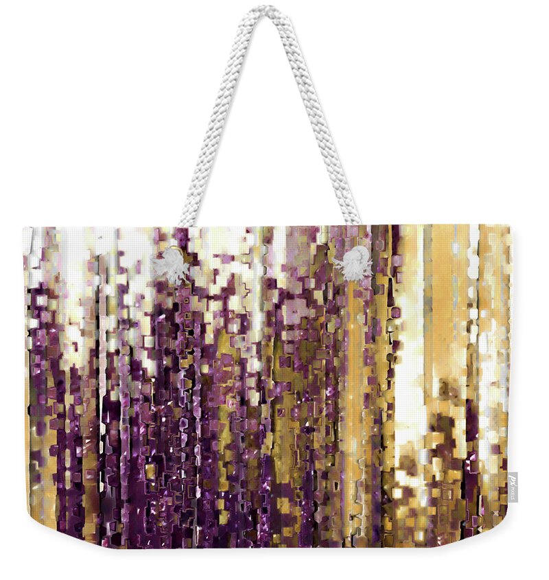 Purple Weekender Tote Bag featuring the painting Jude 1 25. Glory And Majesty by Mark Lawrence